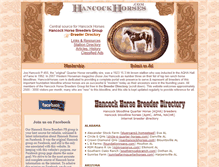 Tablet Screenshot of hancockhorses.com